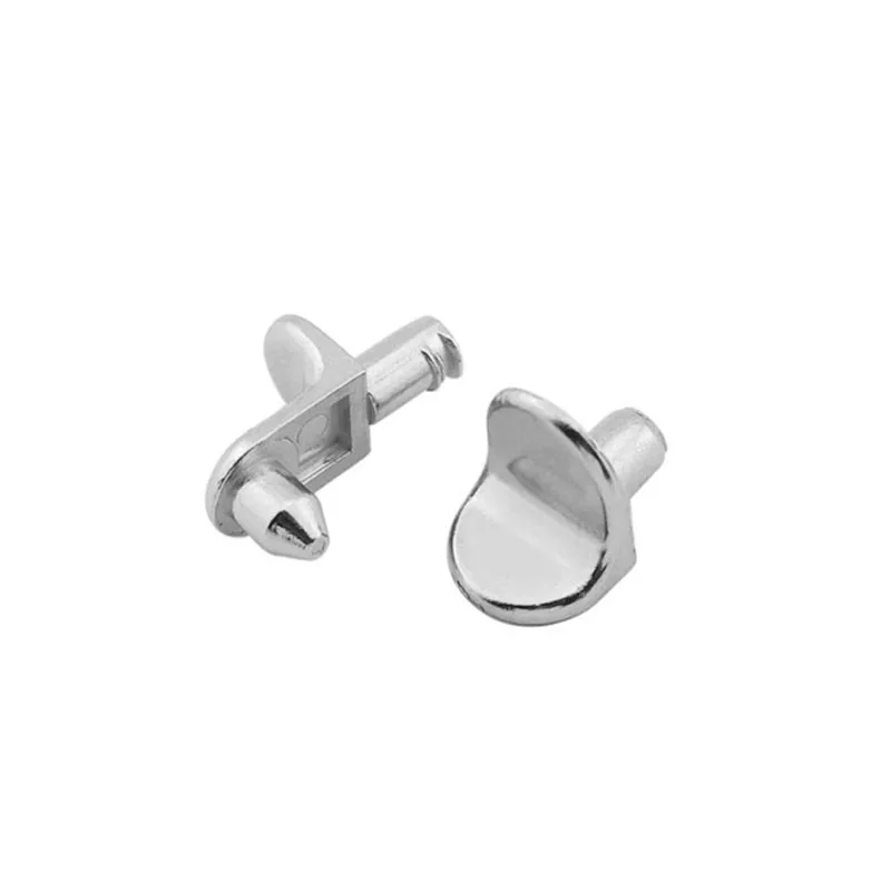 Shelf Studs Pegs Zinc Glass Plate Pin Shelves Separator Supporter Fixed Cabinet Cupboard Wooden Furniture Bracket