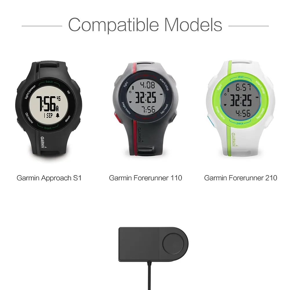 AWINNER şarj Garmin Forerunner 110 210, yaklaşım S1 USB şarj kablosu 100cm - GPS Smartwatch aksesuarları