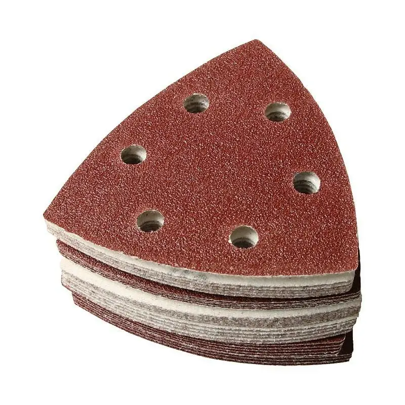 100PCS Triangular Sanding Disc 90mm Delta Sander Hook & Loop Sandpaper Abrasive Tools for Sanding Grit 40-1000