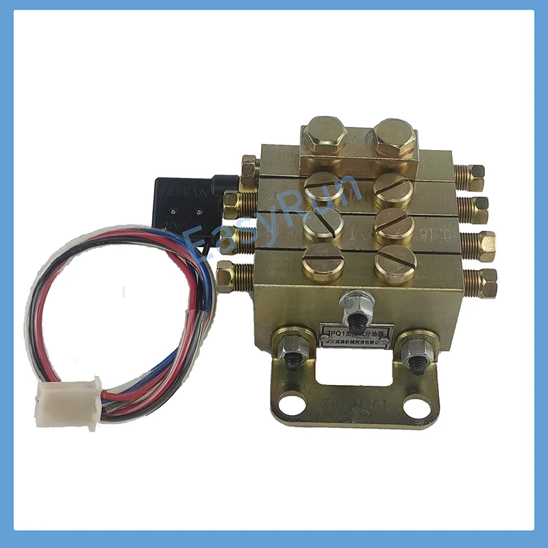 8 WAY High Pressure Grease Dispenser Block Lubrication Grease Divider Manifold Grease Distributor WITH SWITCH