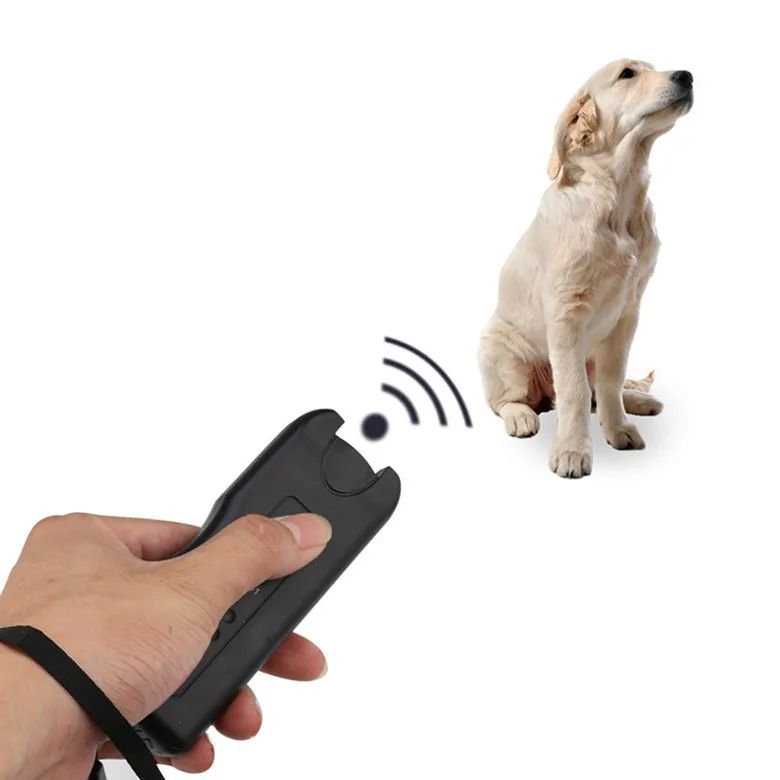 Ultrasonic Dog Chaser Away Self Defense safety wolf Stops Aggressive Animal Attacks Deterrent Repeller Defence Flashlight Stick