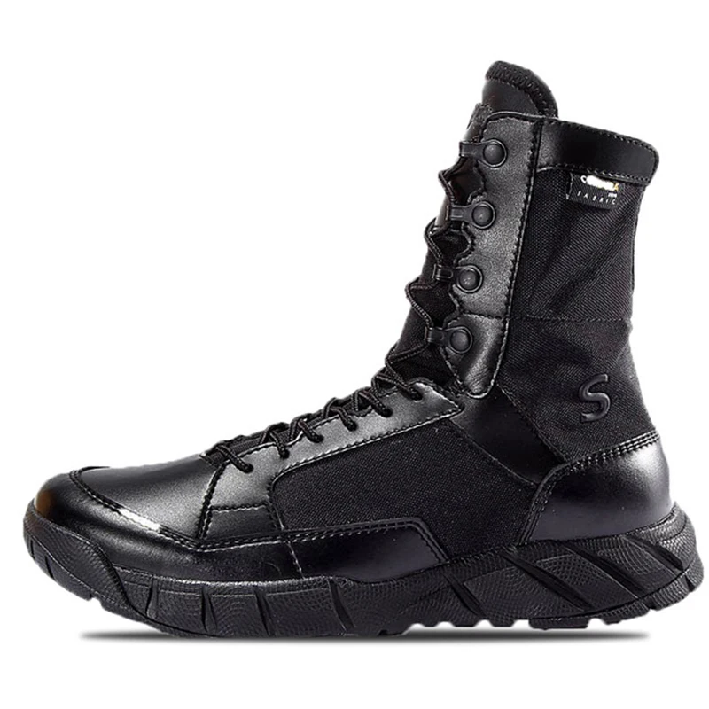 Ultra light Men Desert Tactical Military Boots Summer Breathable Work Safety Shoes Army Combat Ankle Boots Motorcycle Sneakers