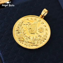 3 Size Gold Color Muslim Islamic Allah Middle East Turkey Oman Arab Necklace pendant