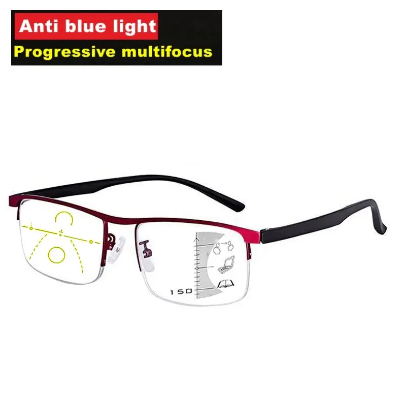 

Progressive Multifocus Computer Reading Glasses Blue Light Blocking Multifocal Readers for Men and Women Multi Focus Eyeglasses