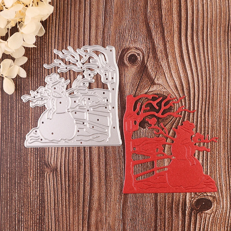 

1pcs Snowman metal cutting die Christmas stencil Die Cuts for DIY scrapbooking album decorative craft cutting dies card making