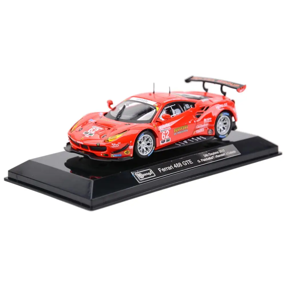 Коллекционная модель автомобиля Bburago Ferrari 488GTE 312P F430GTC 308GTB 458GT3 488