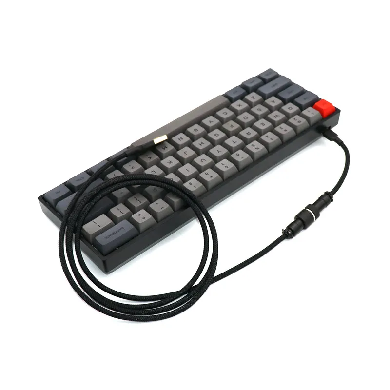Angitu لوحة المفاتيح USB كابل USB إلى نوع C كابل مع الملونة GX12 الطيار للوحة المفاتيح الميكانيكية