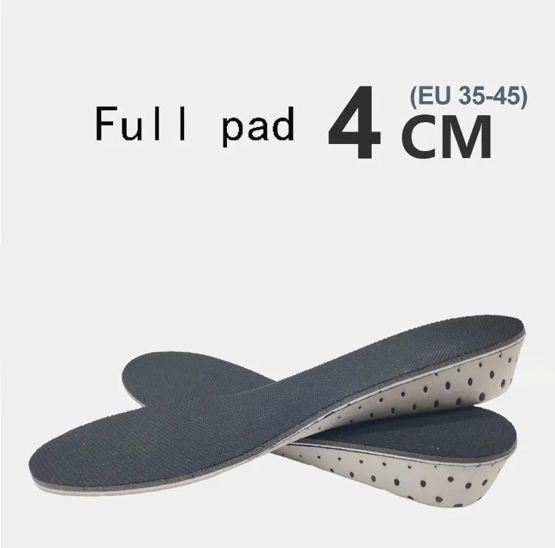 Einlegesohle zur Erhöhung der Höhe, 1 Paar, hart, atmungsaktiv, Memory-Schaum, Fersenhebeinsätze, Schuhheber, Schuhpolster, Aufzugs-Einlegesohlen für Unisex – Detail 13