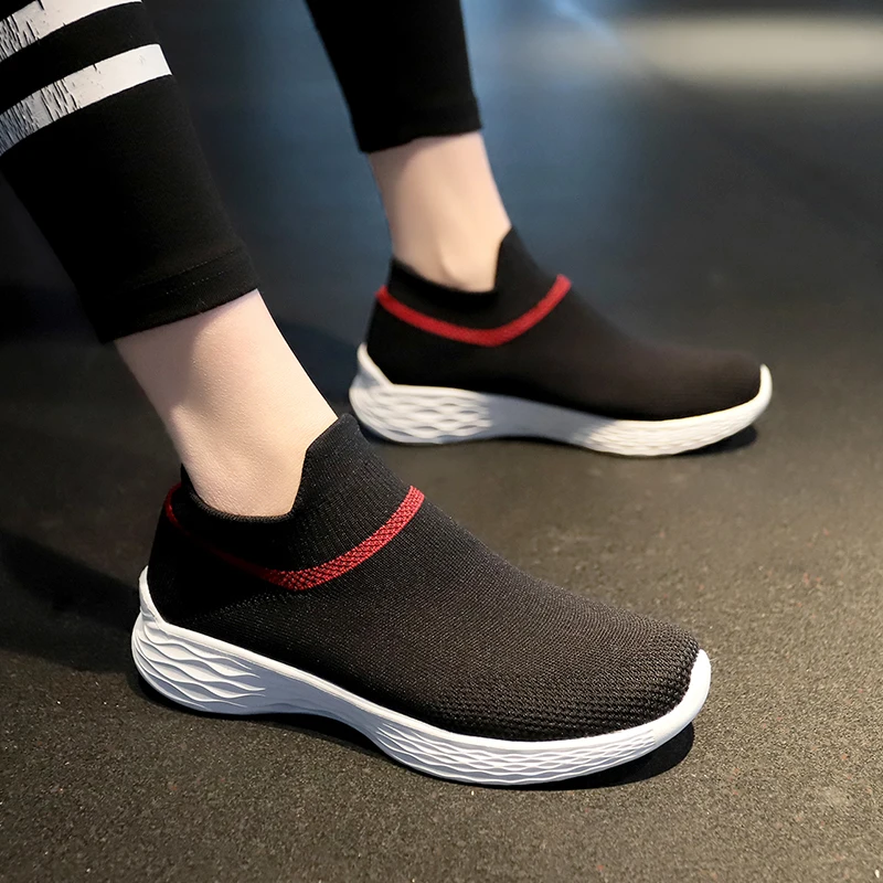 

Tenis Feminino 2021 Summer Women Tennis Shoes Fashion Breathable Walking Mesh Slip on Flats Ladies Shoes Women Platform Sneakers