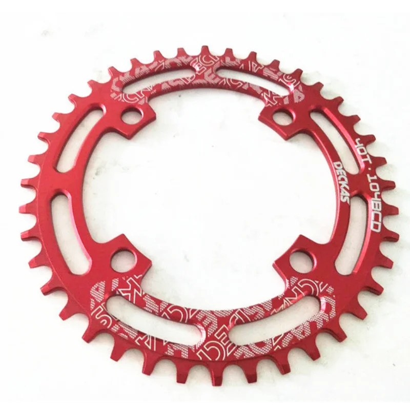 DECKAS Round 104BCD 40/42/44/46/48/50/52 T Getande Mountain Bicycle Wiel MTB Bike For 8-12 Speed Crankset Aluminum Chainring