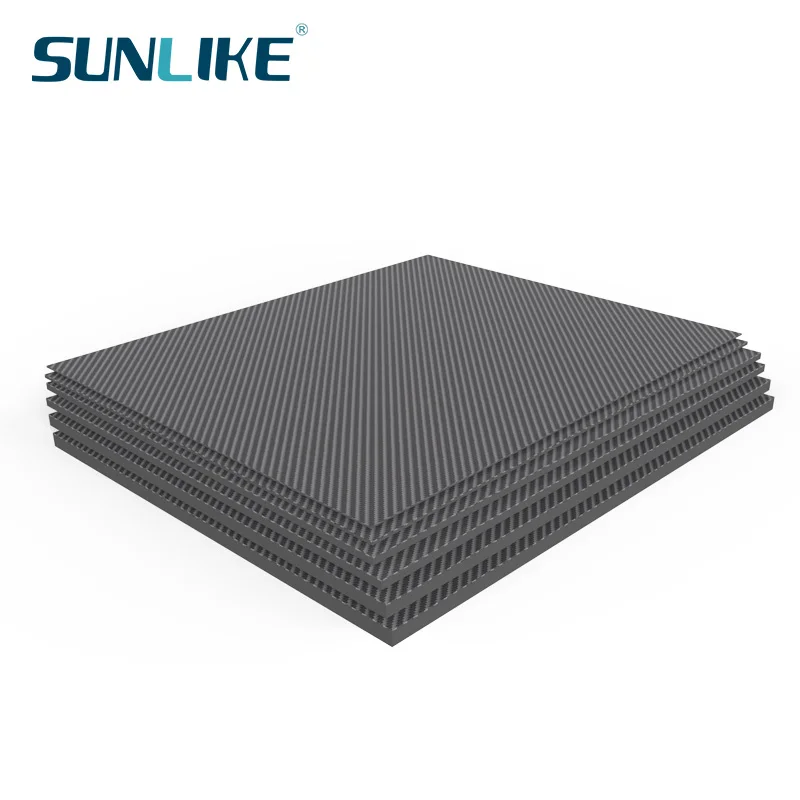 245MM X 300MM Matte Surface 3K Carbon Fiber Sheet Plate Panel 0.5mm 1mm 1.5mm 2mm 3mm 4mm 5mm High Composite Hardness RC Model