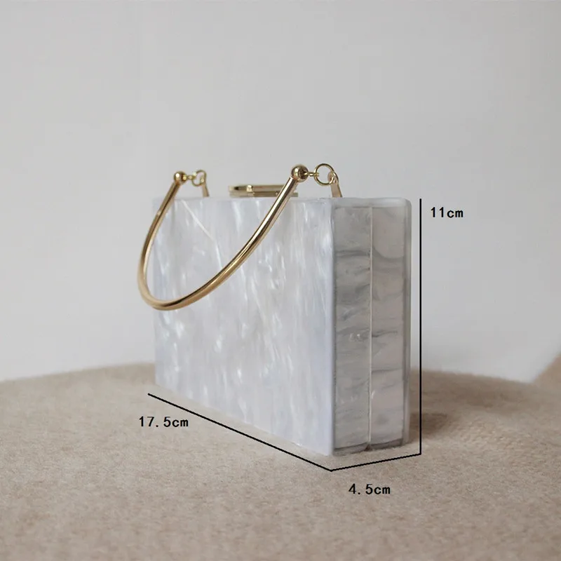 Pearl  Accessory Women Cute Bag Acrylic Candy Solid Dinner Handbag Woman Wedding Evening Bag Trendy Party Box Clutch Purse Bags