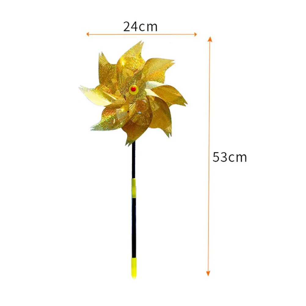 5Pcs Anti-birds Pinwheels Reflective Windmill Repellents for Scaring Birds Away from Garden Yard Lawn Farm