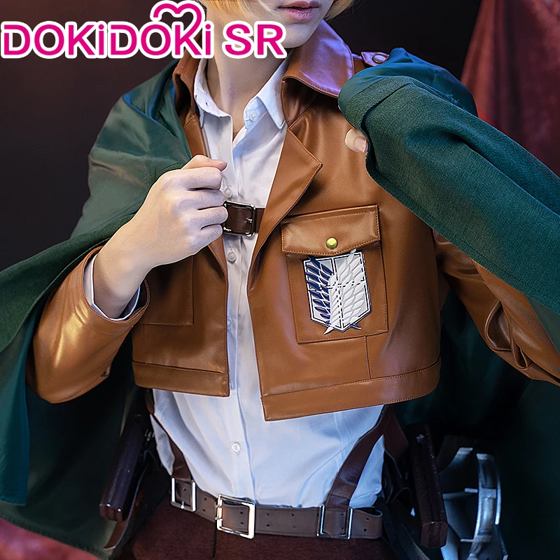 Mikasaa Ackermann/Erenn/Levii Cosplay Costume Anime Cosplay DokiDoki-SR Cosplay Uniform Halloween Cloak