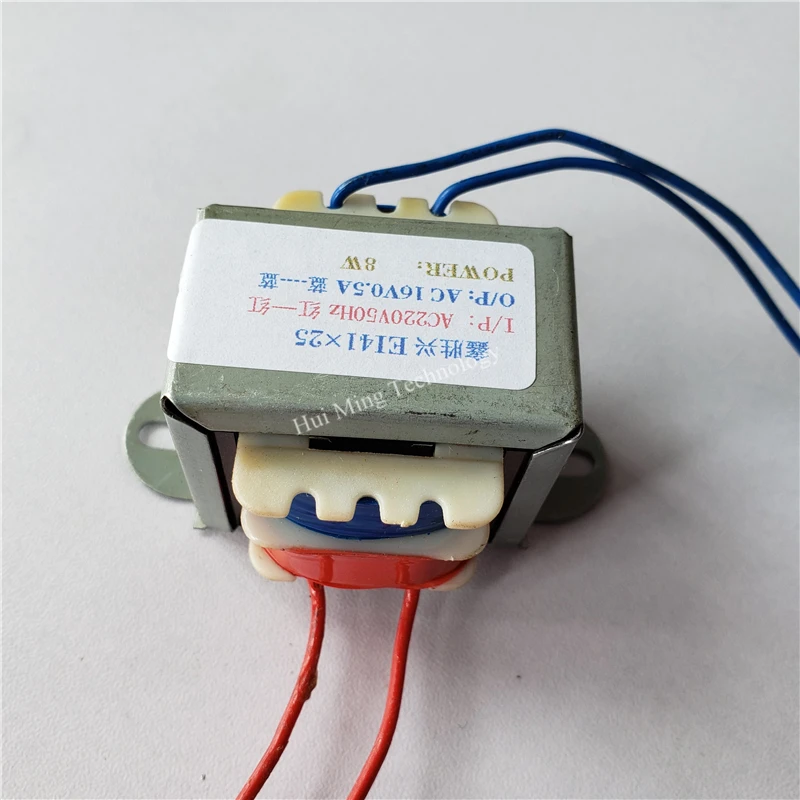 16V 0.5A 8VA Transformer 220V input EI41*25 Far infrared burglar alarm electronic door bass attendance machine transformer