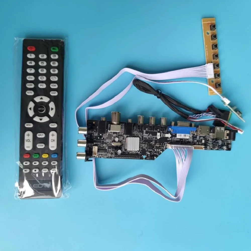 Kit for N156BGE-L21 LVDS DVB-T signal Controller board TV VGA USB 3363 digital HDMI-compatible AV LED 1366X768 15.6