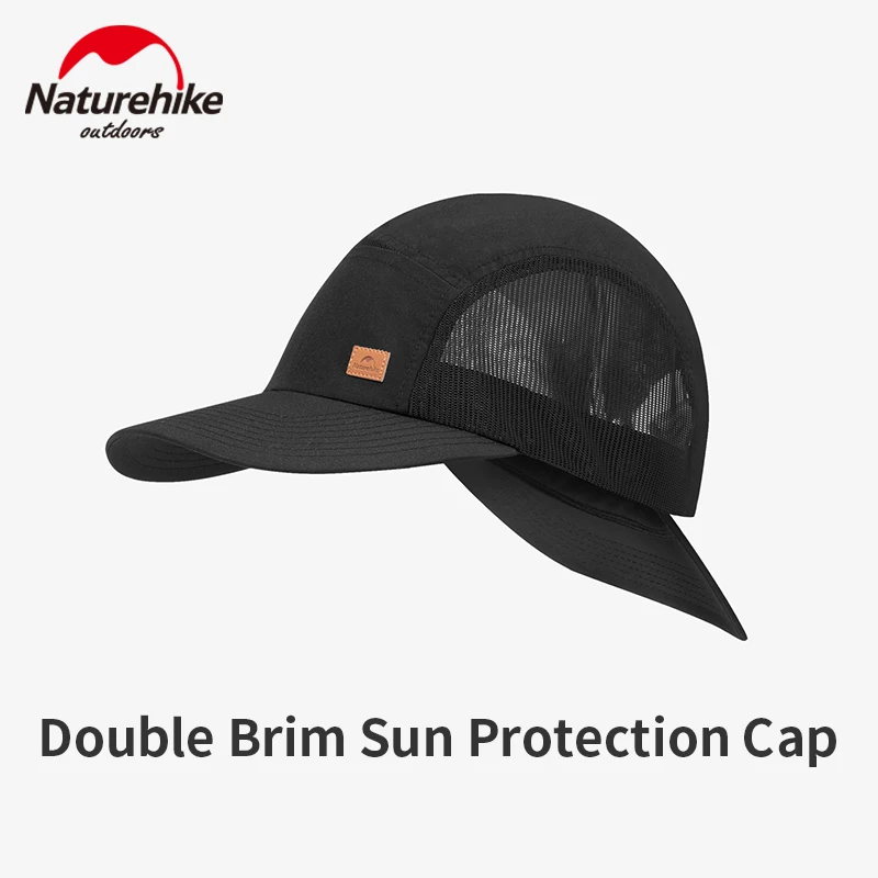 

Naturehike New Outdoor Woman/Man Baseball Cap Double Sun Protection Brim 83g Ultralight Sports Cap 7.5cm Long Brim Leisure Hat