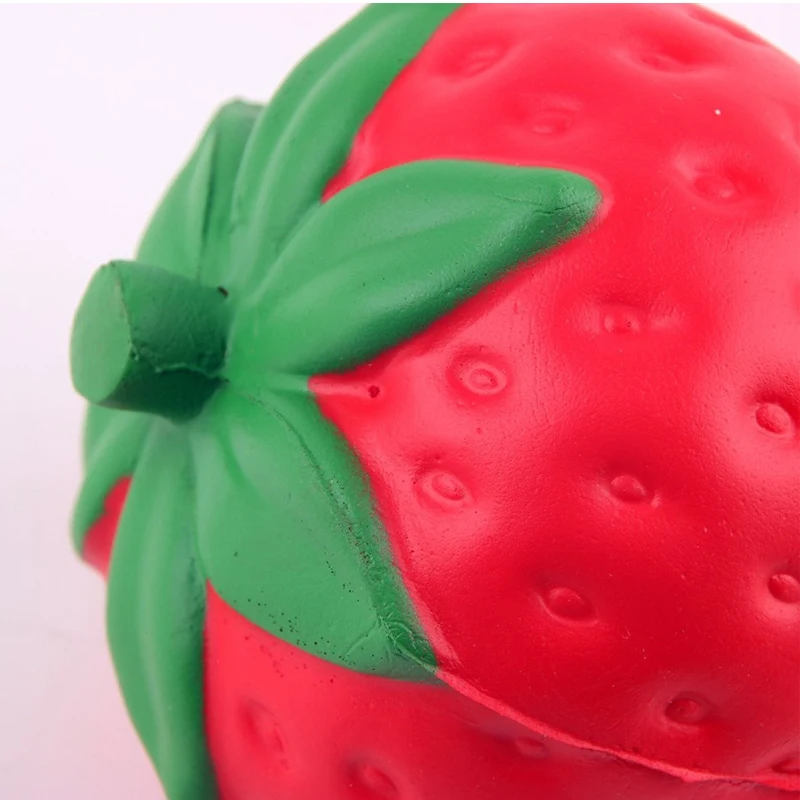 Squishy Strawberry cheap Slow Rising Squeeze Phone Strap Charm Squishes Simulation soft Scented Kid Toy Gift Collections