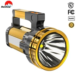 100000LM 150W torcia 1000M faretti portatili potenti a lungo raggio con torcia da campeggio ricaricabile a luce laterale