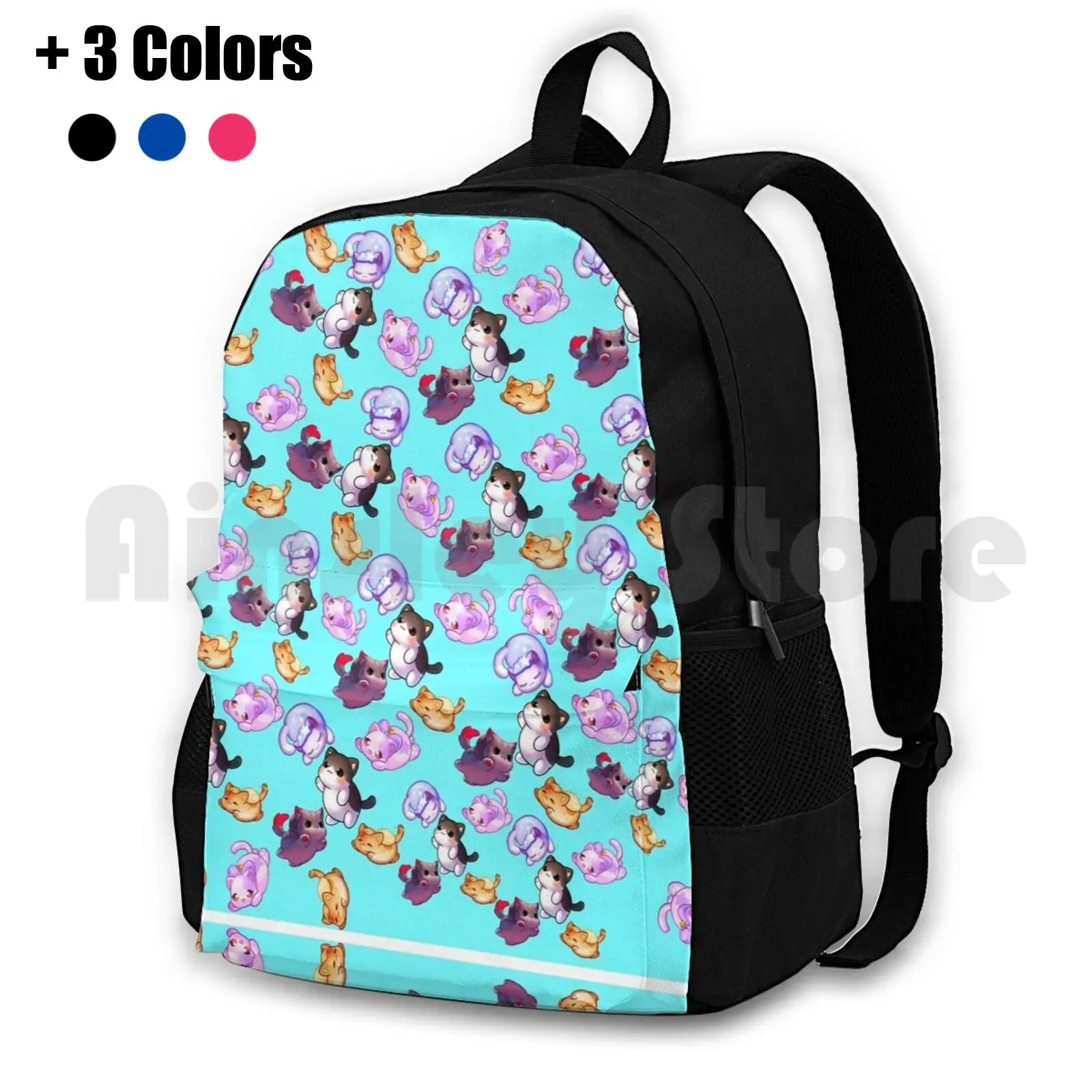 Aphmau Cats Outdoor Hiking Backpack Riding Climbing Sports Bag Aphmau Kids Aphmau Cats Pattern Aphmau Cute Cat Cute Sitting Cat