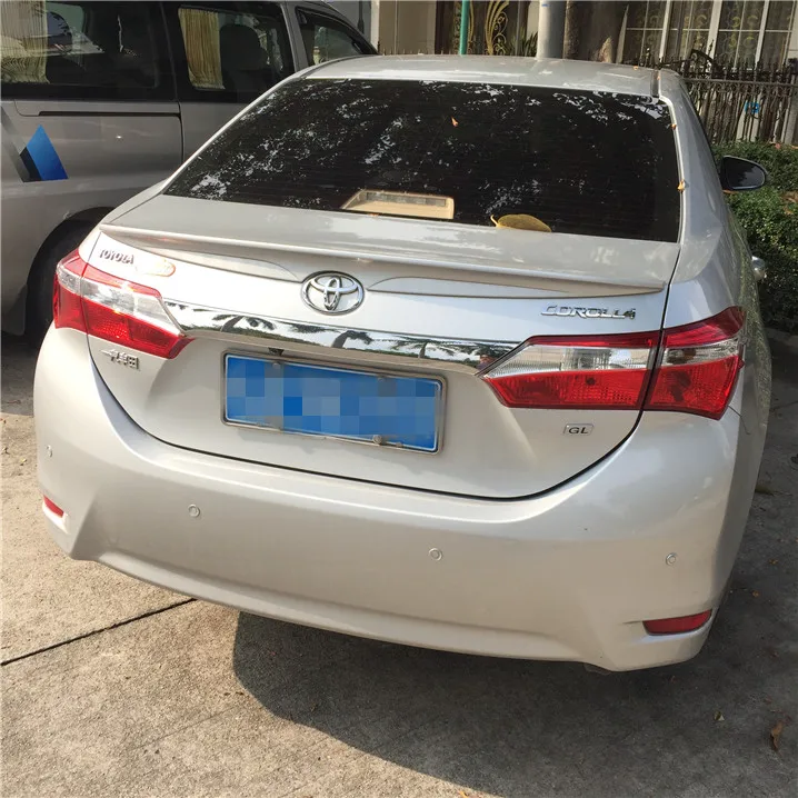 Alerón trasero de alta calidad para coche, accesorio para TOYOTA Corolla 2014-2016, Material ABS, imprimación de Color