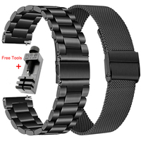 Stainless Steel Strap For QCY GTC GTS GS GS2 Smart Watch Band Metal Quick Release Belt For QCY Watch GT2 GT Correa Belts