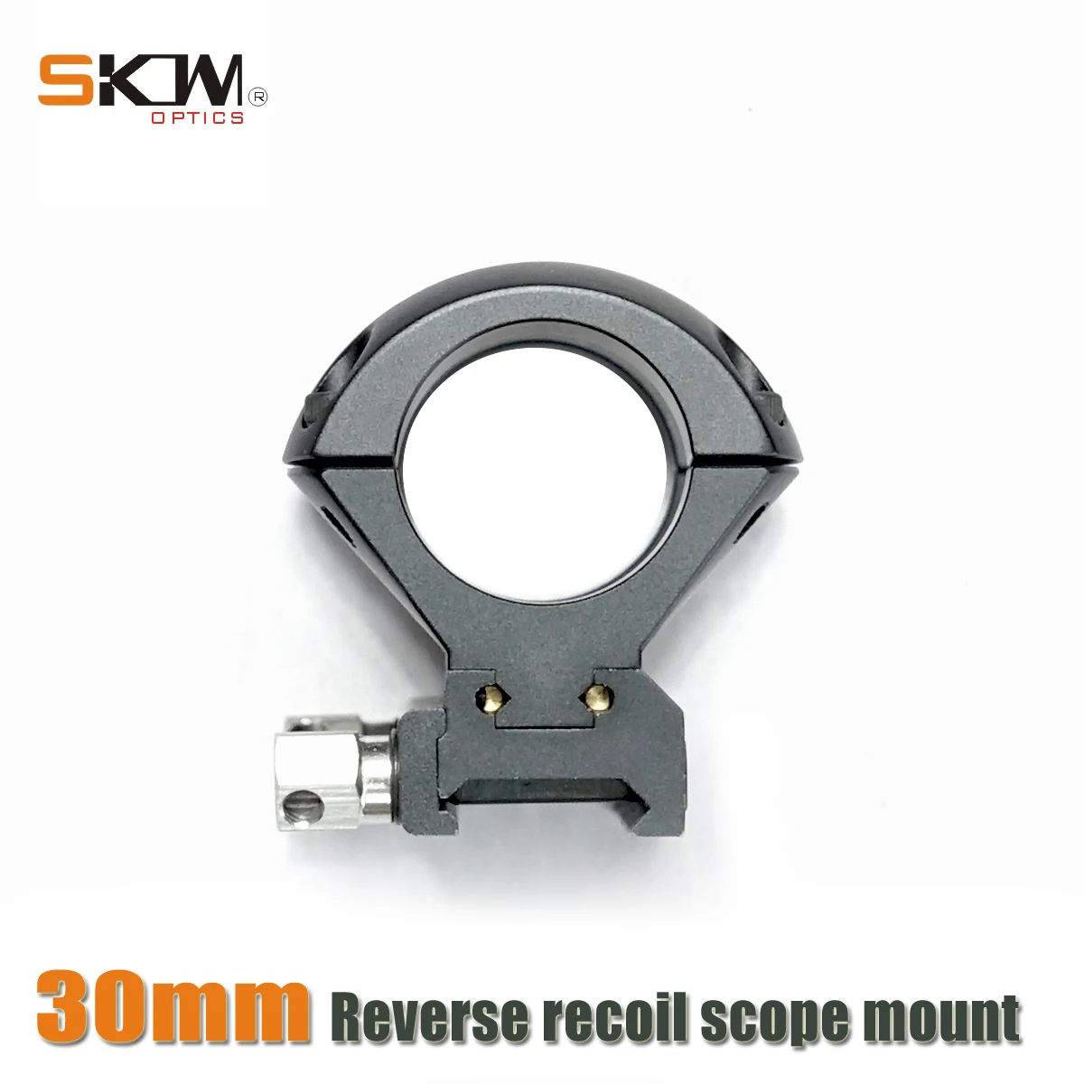 SKWOPTICS-Scope Mount Rings, Reverse Recoil, Heavy Duty Weaver, CNC Picatinny Rail, 30mm,