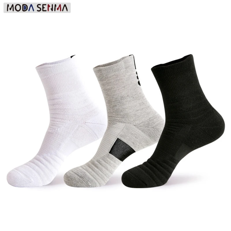 

Dropshipping Elite basketball socks men's mid-tube towel bottom training sports socks thick non-slip outdoor climbing socks gym