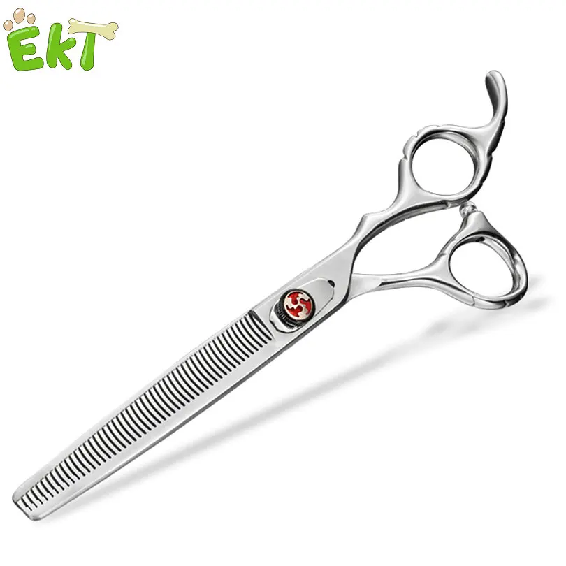 

Ekthome 가위 SUS440C Stainless Steel Thinner Grooming Professional Pet Shark Hair Scissors For Dogs Cat Shears köpek ile sikişen