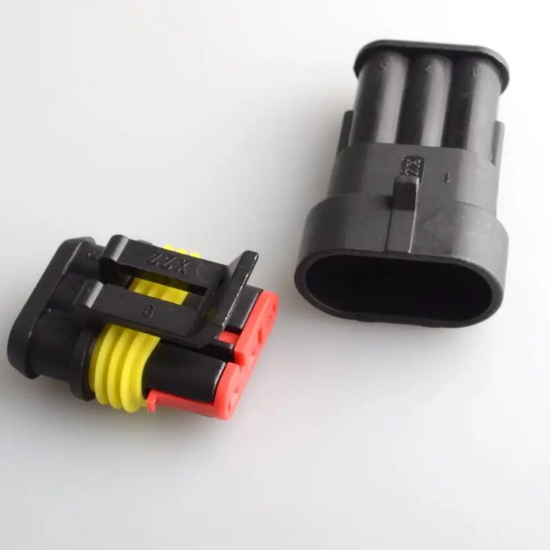 Automobile waterproof connector plug socket male female hid connector wire connector 1p2p3p4p5p6p