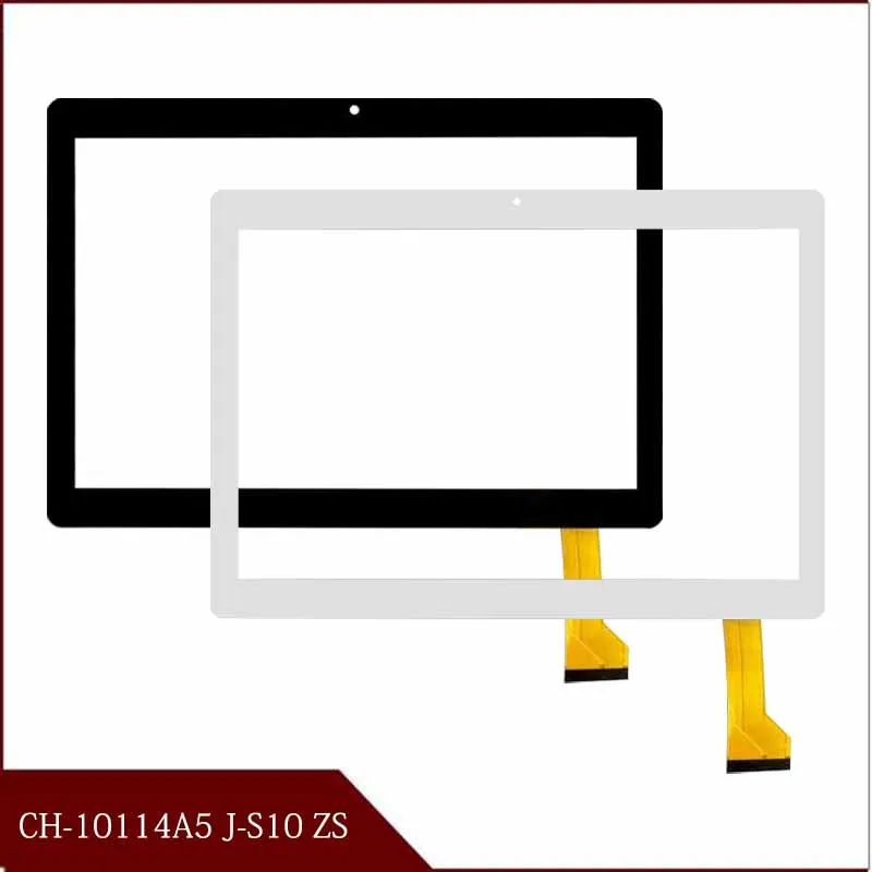 

Black and White P/N CH-10114A5 J-S10 ZS 2.5D touch Capacitive KT107 touch screen panel size 237*167