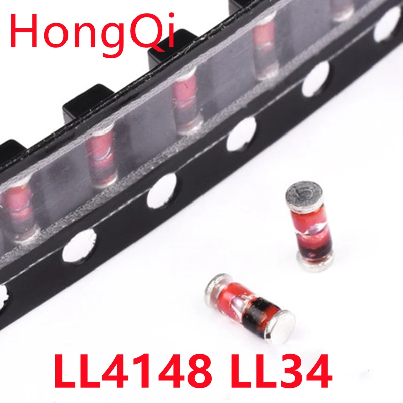 100PCS LL4148 LL34 4148 SOD-80 1N4148 IN4148 Diode De Commutation SMD