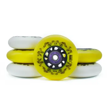 8 adet 90A 72mm 76mm 80mm paten tekerlek inline slayt tekerlekler asfalt ruedas paten lastik rodas SEBA ILQ11 hızlı Ship608