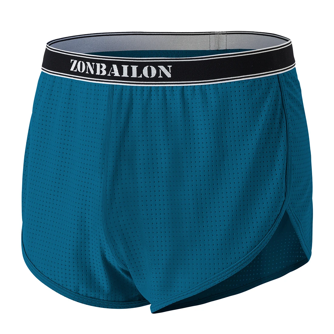 Zonbailon New Men\'s Boxer Underwear SexyFull Coverage Hip with Low Rise Short Briefs Trunks Style Side Split Boxer Underwear