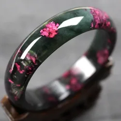 Natural Color Hand-carved Jade Bracelet Fashion Women Jewelry Charm Round Jadeite Bangle Gift Accessories