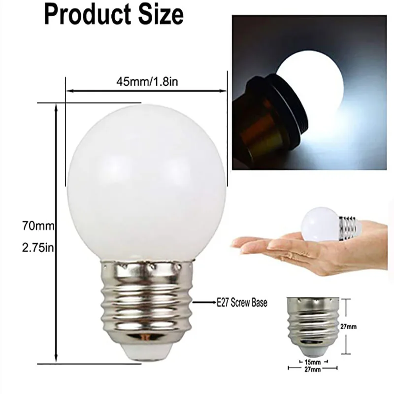 다채로운 글로브 램프, E27 LED 전구, 3W, 5W, 220V, E27 Lampada, SMD2835, RGB, B22 LED 스포트라이트, 레드, 그린, 블루, 봄릴라, 10 개