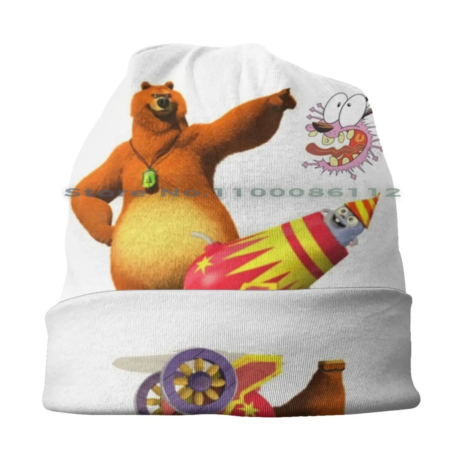 Grizzy And Lemmings & Courage Beanies Knit Hat Kindergarten Toddler Grizzy And Lemmings Toddler Grizzly Bear Toddler Grizzy And