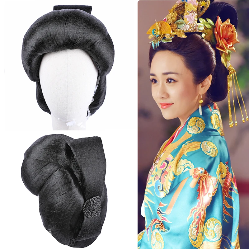 

Japanese Geisha Cosplay Hair Japanese Traditional Hair Products Women Ancient Princess Kimono Headwear Studio Photography