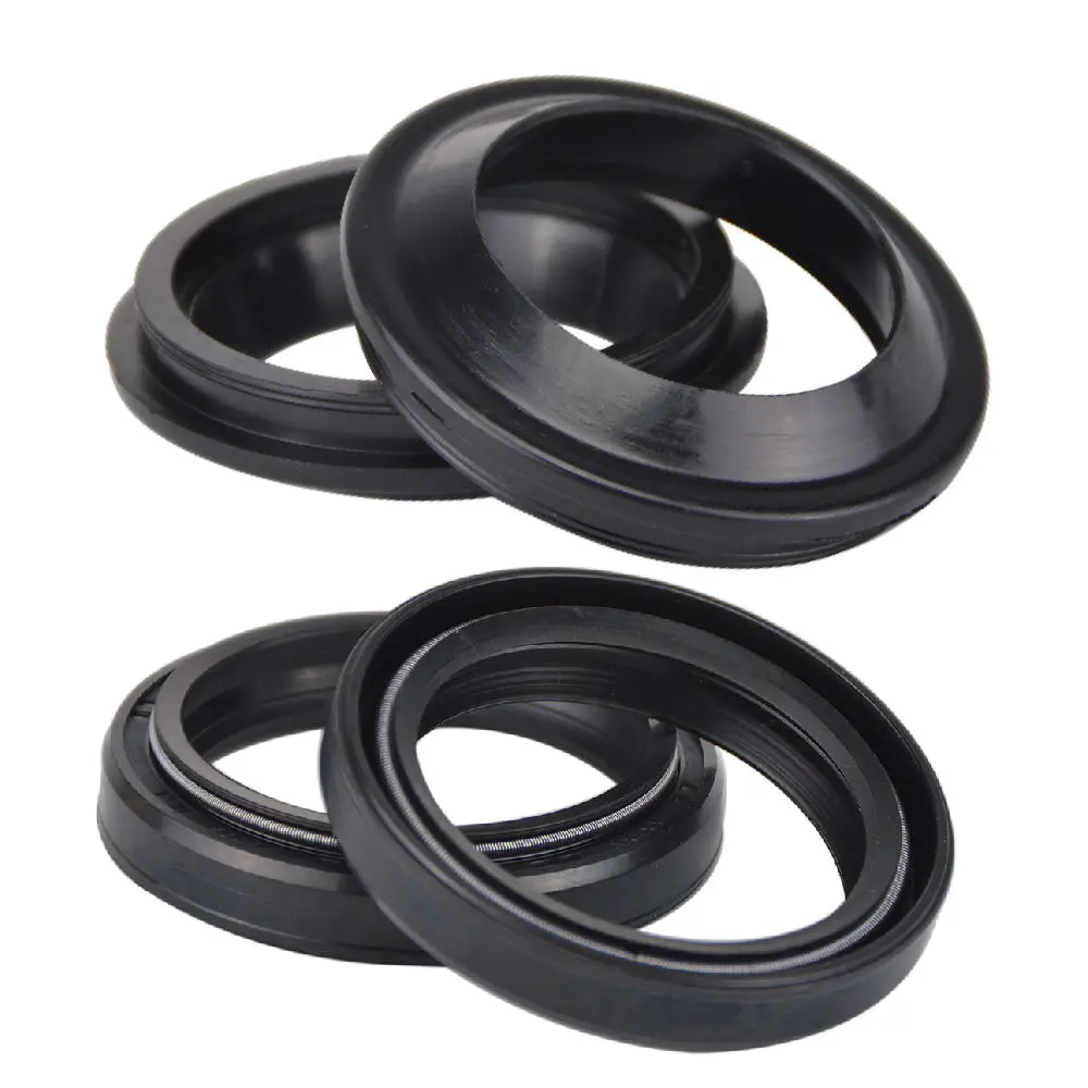 41x53x8 41 53 8 Motorcycle Front Fork Damper Oil Seal & 41x53 Dust Cover Lip For HONDA XR250R XR250 XR 250 SILVERWING 400 600