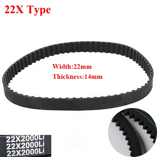 

AV22X 1143Li 1150Li 1168Li 1181Li 22mm Width 14mm Thickness Rubber Wegde Raw Edge Gogged Band Timing Transmission Vee V Belt