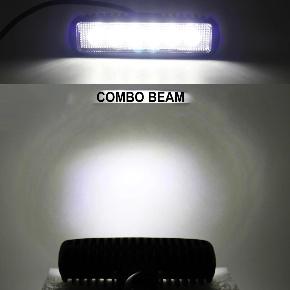 BraveWay 36W Motorcycle Assisted Lamp 6000K White Color Fog Lamp Vehicle Work Light LED Truck Fog Light for Moto SUV,UTV,ATV