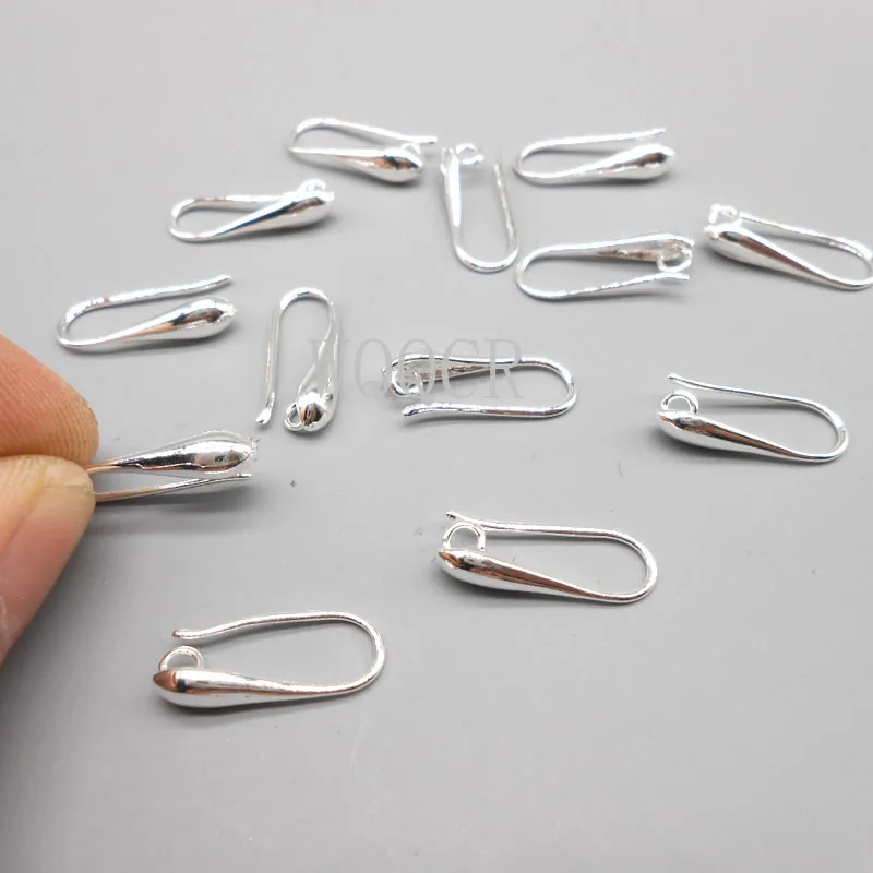 

WQQCR 925 Silver 10PCS Handmade Earrings DIY Accessories Jewelry Gold Silver Colored Jewelry Found Wholesale NEW Jewelry Making