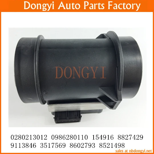 Mass Air Flow Sensor OE No. 0280213012 0986280110 154916 8827429 9113846 3517569 8602793 8521498