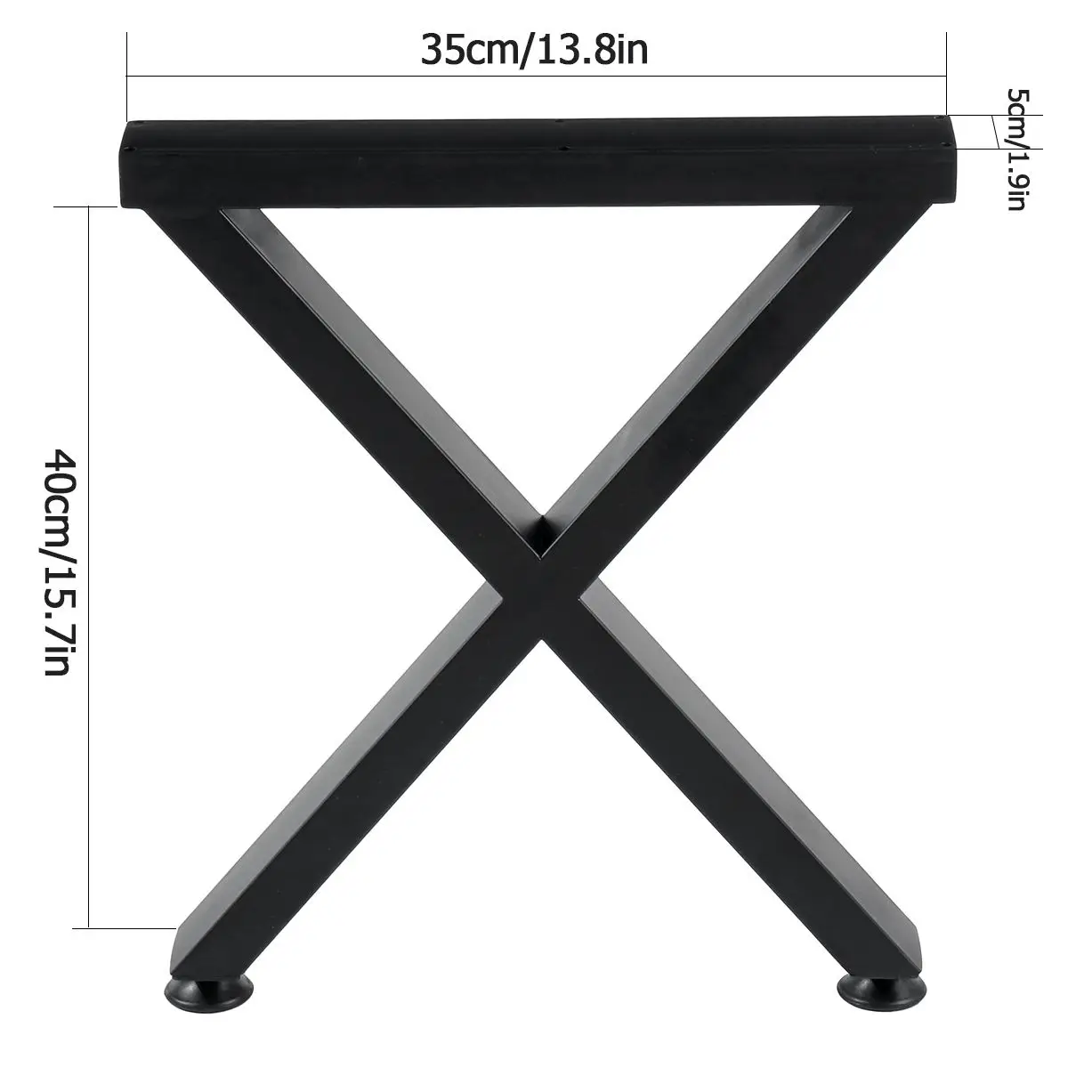 2pcs 40cm/71cm Metal X-Shape Furniture Legs Wrought Iron Table Legs Coffee Tables Stand Foot Sofa Desk Furniture Accessories