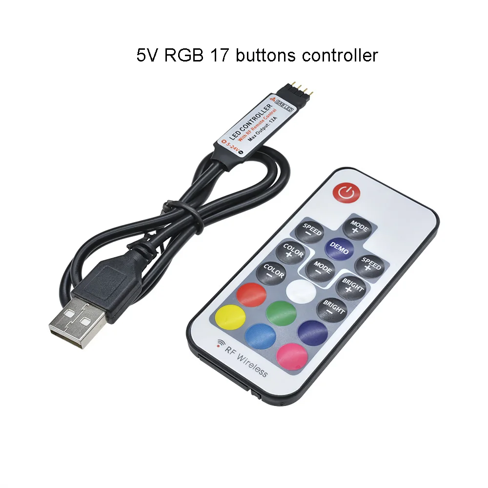 Taśma LED Light USB 3528SMD taśma LED taśma wstążka RGB TV ekran biurkowy dioda podświetlenia taśma pilot RF LED Strip Light