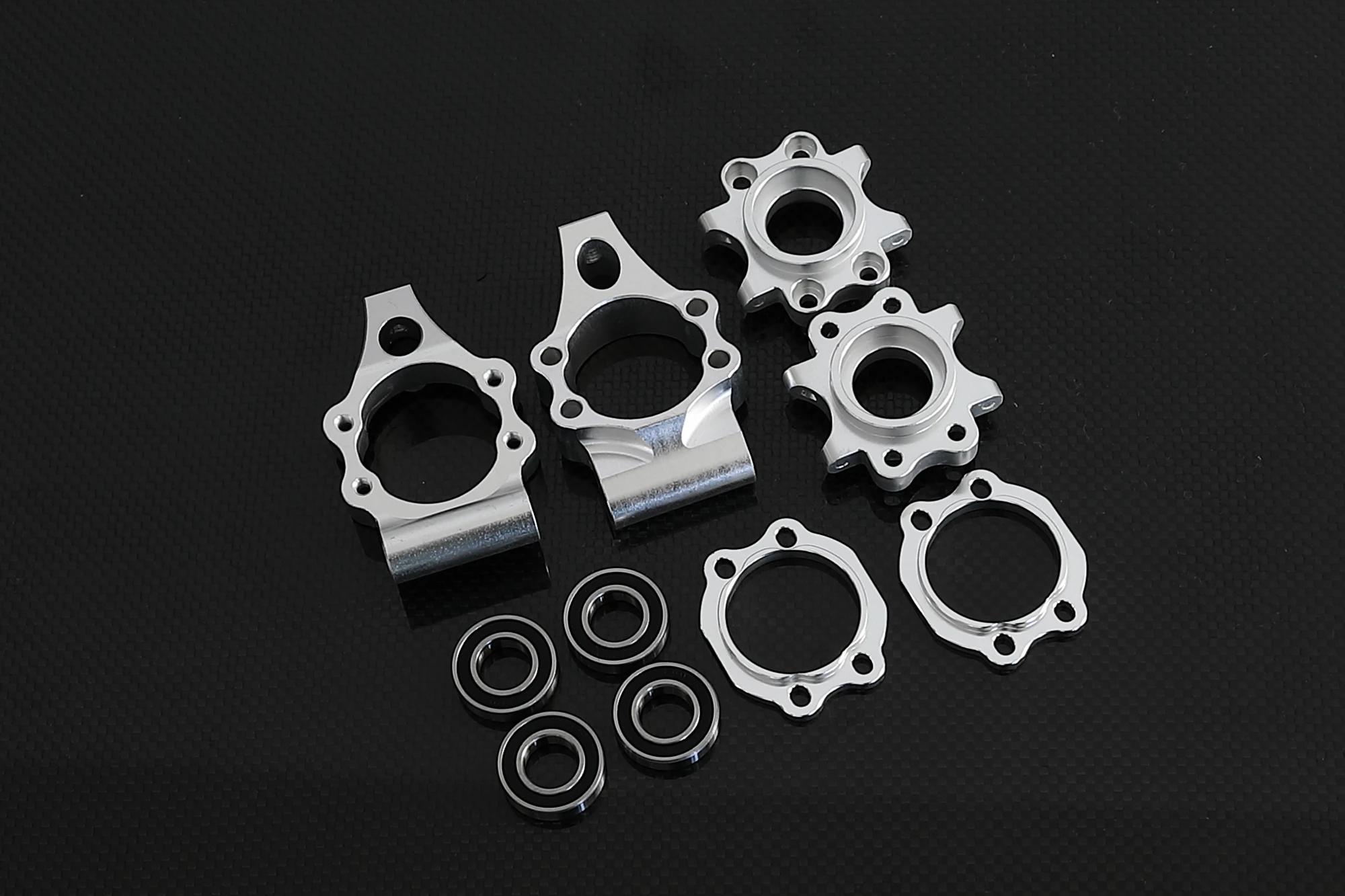 GTprompt-Ensemble Electrolux de moyeu de roue arrière en aluminium pour voiture RC, métal ing, 1/5, hpi, km, rv, baja 5b, synchronisation 5sc, argent, orange