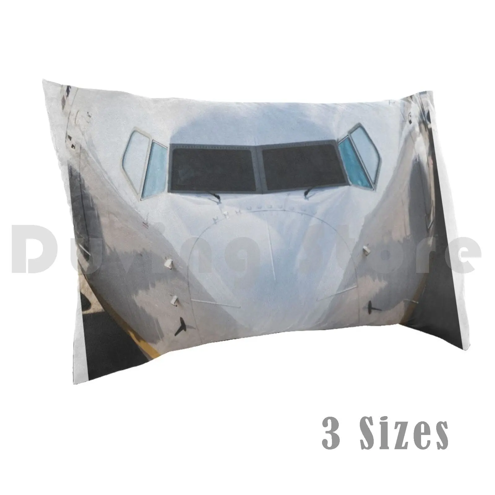 Boeing 737 Front Nose Profile Pillow Case DIY 50*70 Aviation Boeing Pilot Airplane Flight Flying Airport Plane