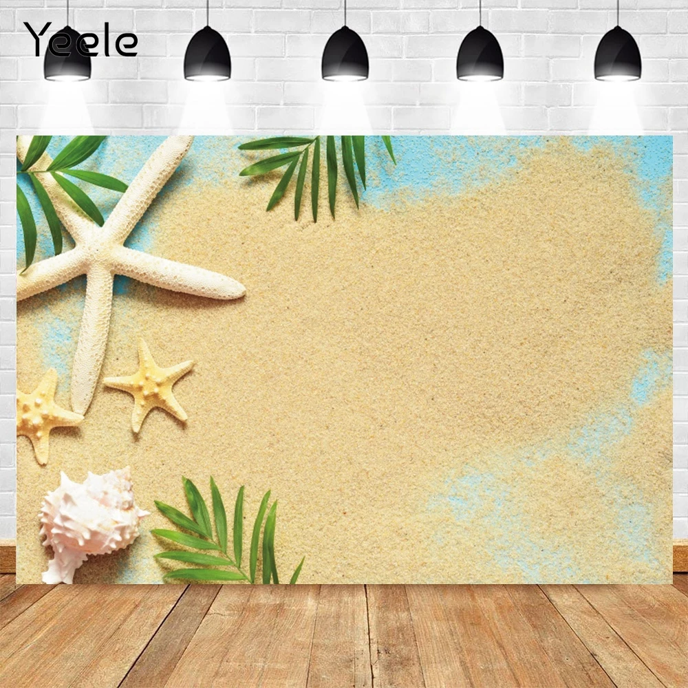 

Yeele Summer Seaside Sand Beach Sea Backdrop Tropical Baby Birthday Party Photography Vinyl Photographic Photo Background Prop