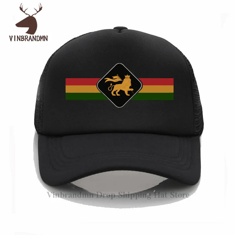 New Fashion Classic Rasta Lion Session Baseball cap Rastafari Lion Summer Cotton hat Hipster Jamaica Judah Lion King Bucket Hats