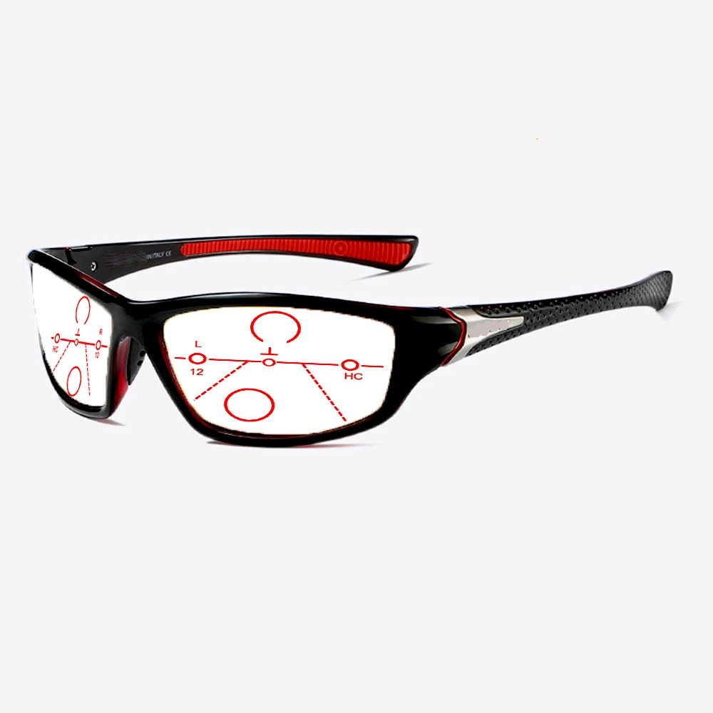 Stick Face Sports Men Ultralight Progressive Multifocal Reading Glasses +0.75 +1 +1.25 +1.5 +1.75 +2 +2.25 +2.5 To +4